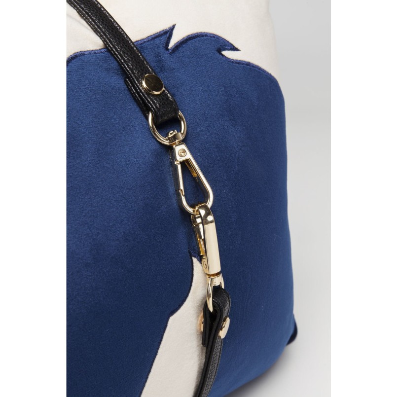 Coussin beige têtes de chevaux 28x50cm Kare Design