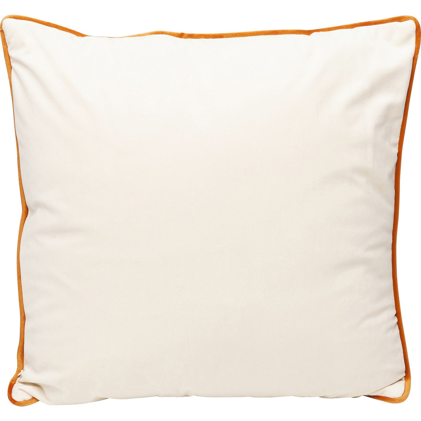 Coussin orange et blanc à sangles Kare Design
