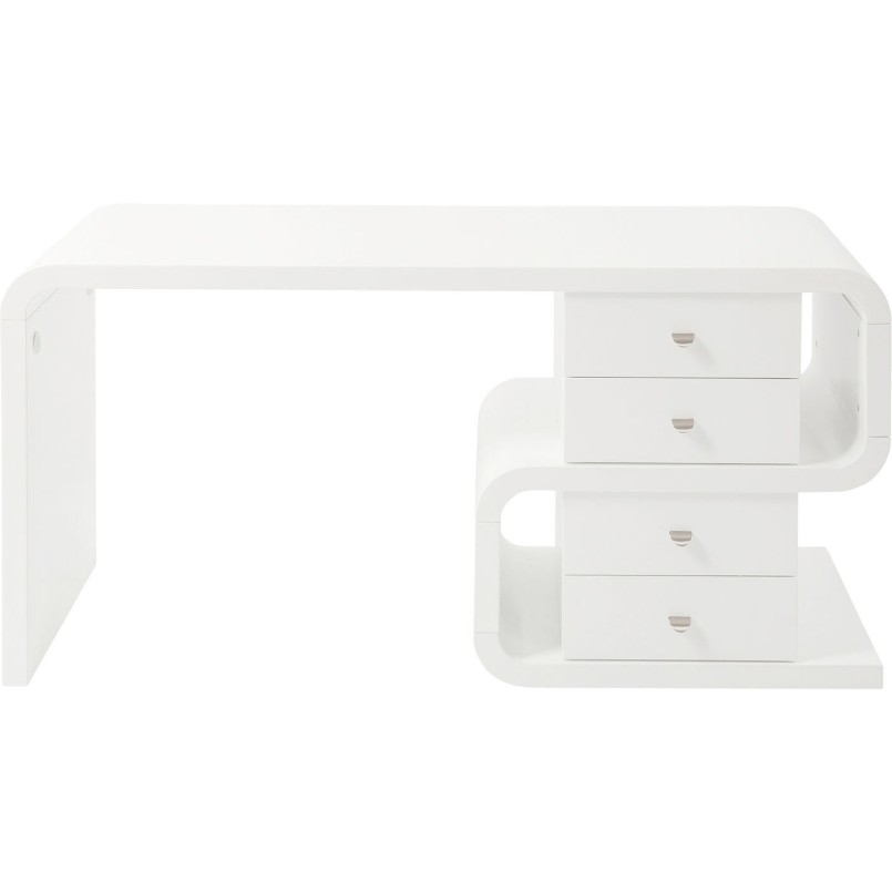 White Club Desk Snake 150x70cm Kare Design