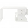 Bureau Snake blanc 4 tiroirs 150x70cm Kare Design