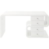 White Club Desk Snake 150x70cm Kare Design