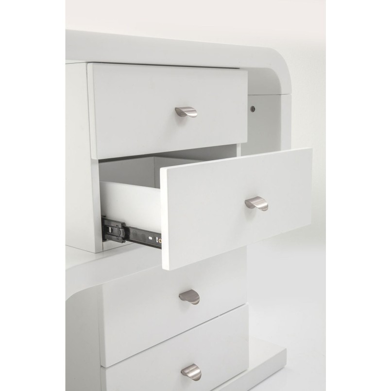 White Club Desk Snake 150x70cm Kare Design