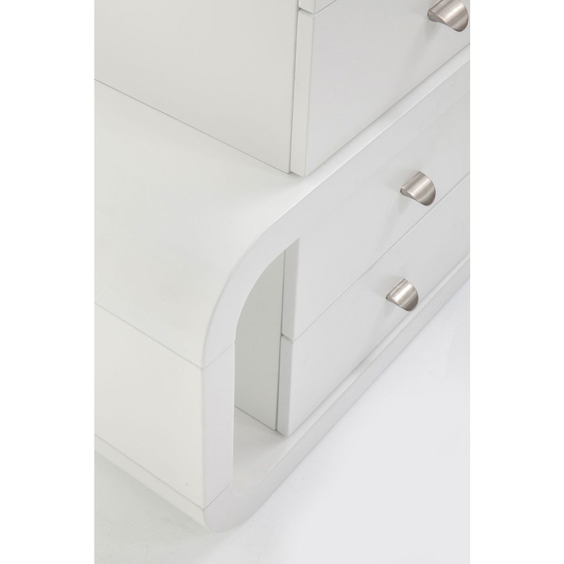 White Club Desk Snake 150x70cm Kare Design