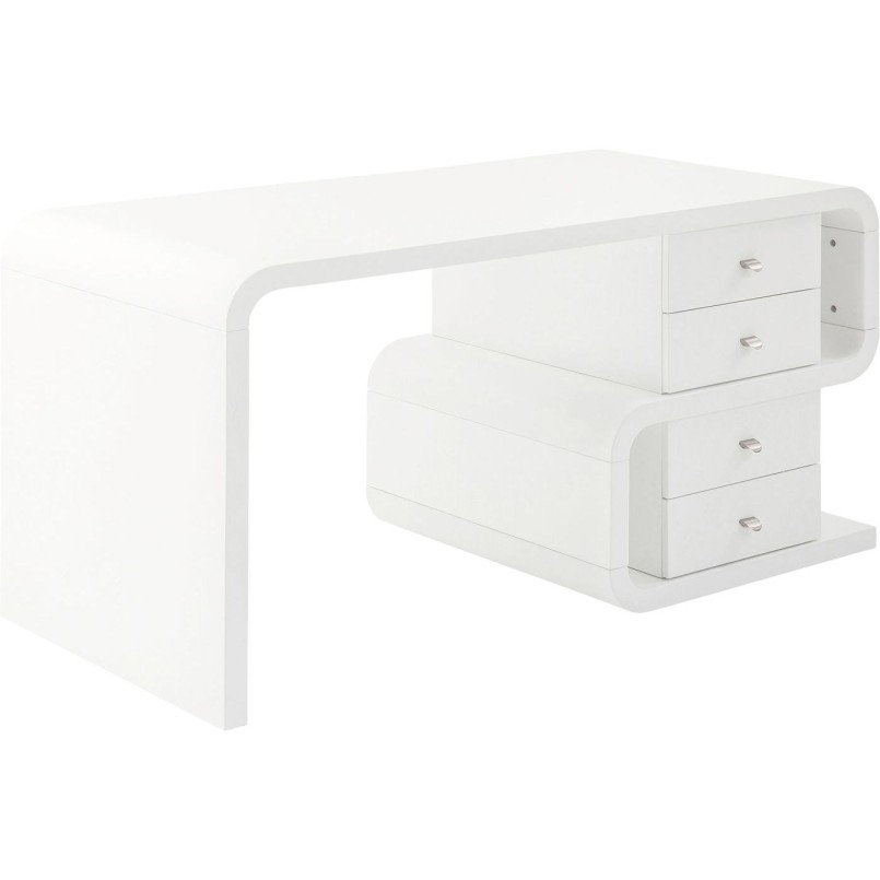 White Club Desk Snake 150x70cm Kare Design