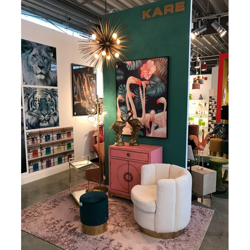 Déco Flamingo Front doré Kare Design