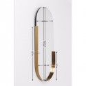 Miroir Hipster ovale 114x50cm Kare Design