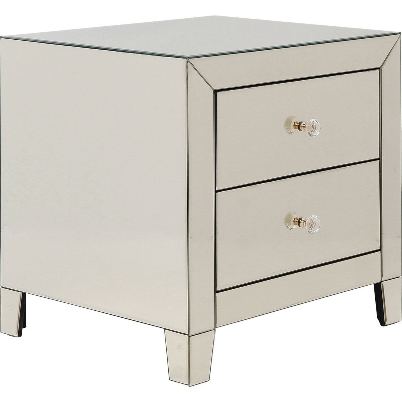 Chevet Luxury 2 tiroirs champagne Kare Design