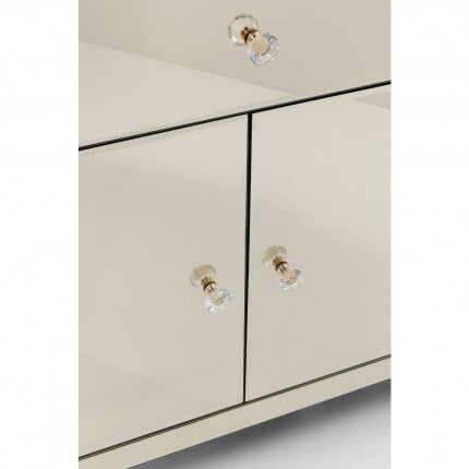 Commode Luxury Champagne 2 portes 1 tiroir Kare Design