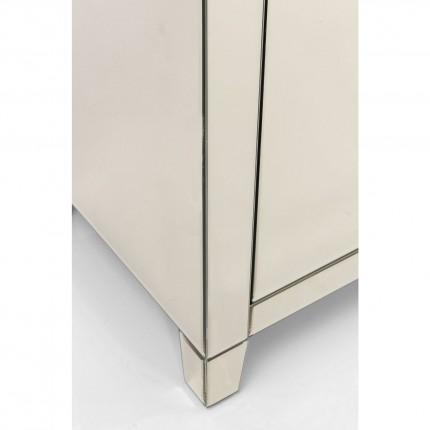 Commode Luxury champagne 2 portes 1 tiroir Kare Design