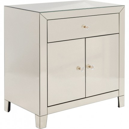 Commode Luxury Champagne 2 portes 1 tiroir Kare Design