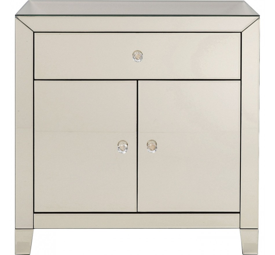 Commode Luxury Champagne 2 portes 1 tiroir Kare Design