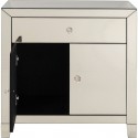 Commode Luxury Champagne 2 portes 1 tiroir Kare Design