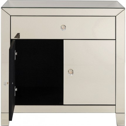 Commode Luxury Champagne 2 portes 1 tiroir Kare Design