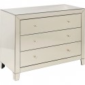 Commode Luxury Champagne 3 tiroirs Kare Design
