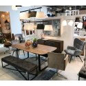 Banc Crossover gris 150x40cm Kare Design