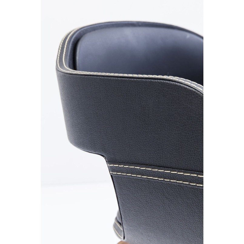 Chair with Armrest Costa Walnut Kare Design