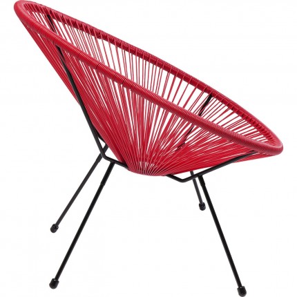 Fauteuil de jardin Acapulco rouge Kare Design