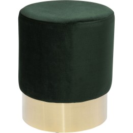 Stool Cherry Dark Green Brass  Ø35cm Kare Design