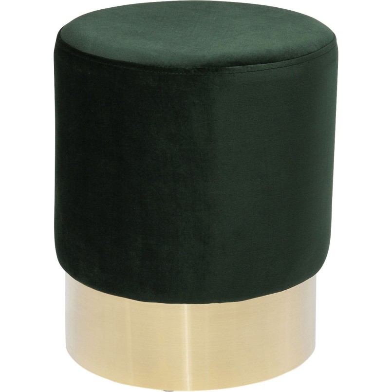 Stool Cherry Dark Green Brass  Ø35cm Kare Design