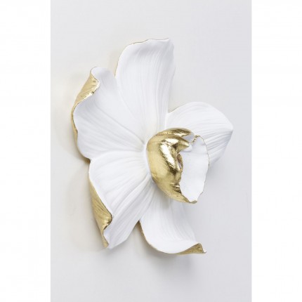 Déco murale orchidée blanche 25cm Kare Design