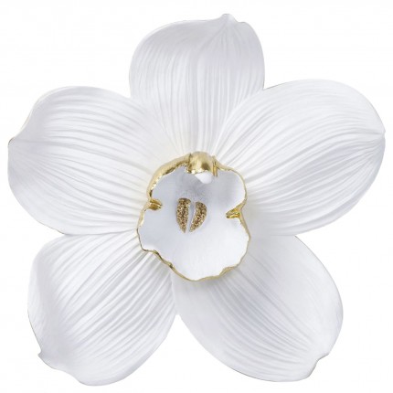 Déco murale orchidée blanche 54cm Kare Design