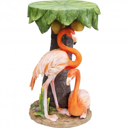 Table d'appoint Animal flamants roses 36cm Kare Design