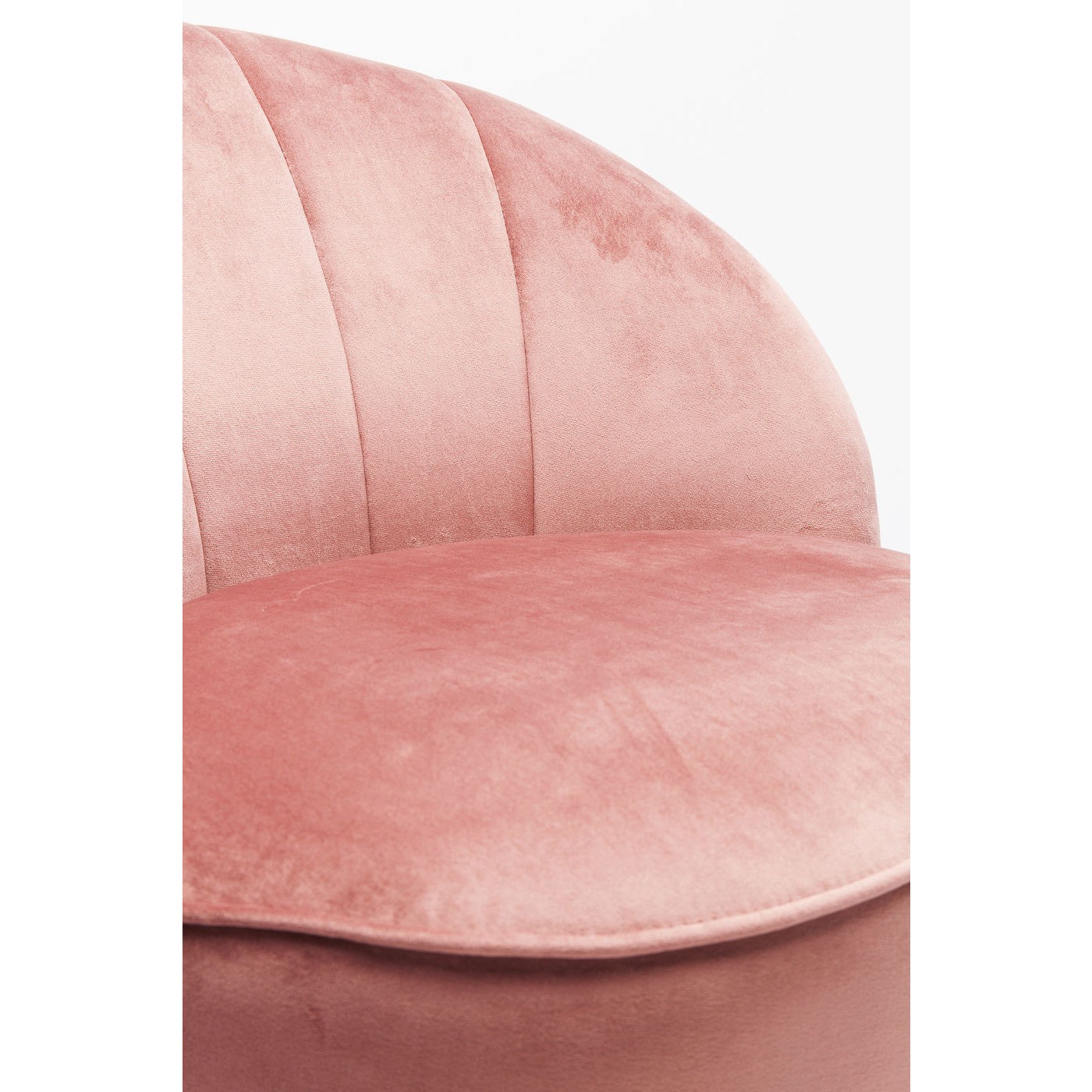 Fauteuil Cherry rose et laiton Kare Design
