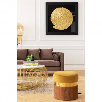 Tableau Golden Snail 120x120cm Kare Design
