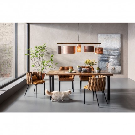 Table en bois Illusion 200x95cm Kare Design