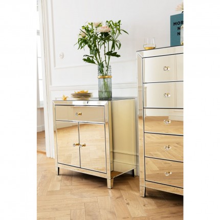 Commode Luxury Champagne 2 portes 1 tiroir Kare Design