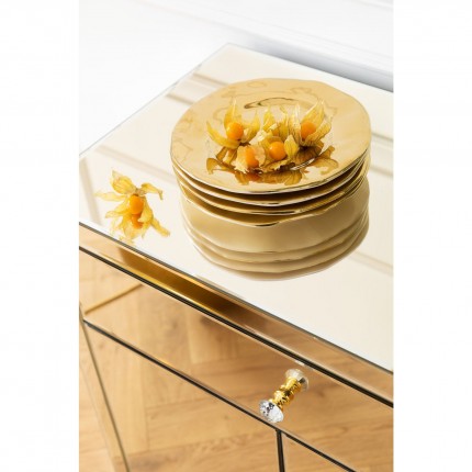 Commode Luxury Champagne 2 portes 1 tiroir Kare Design