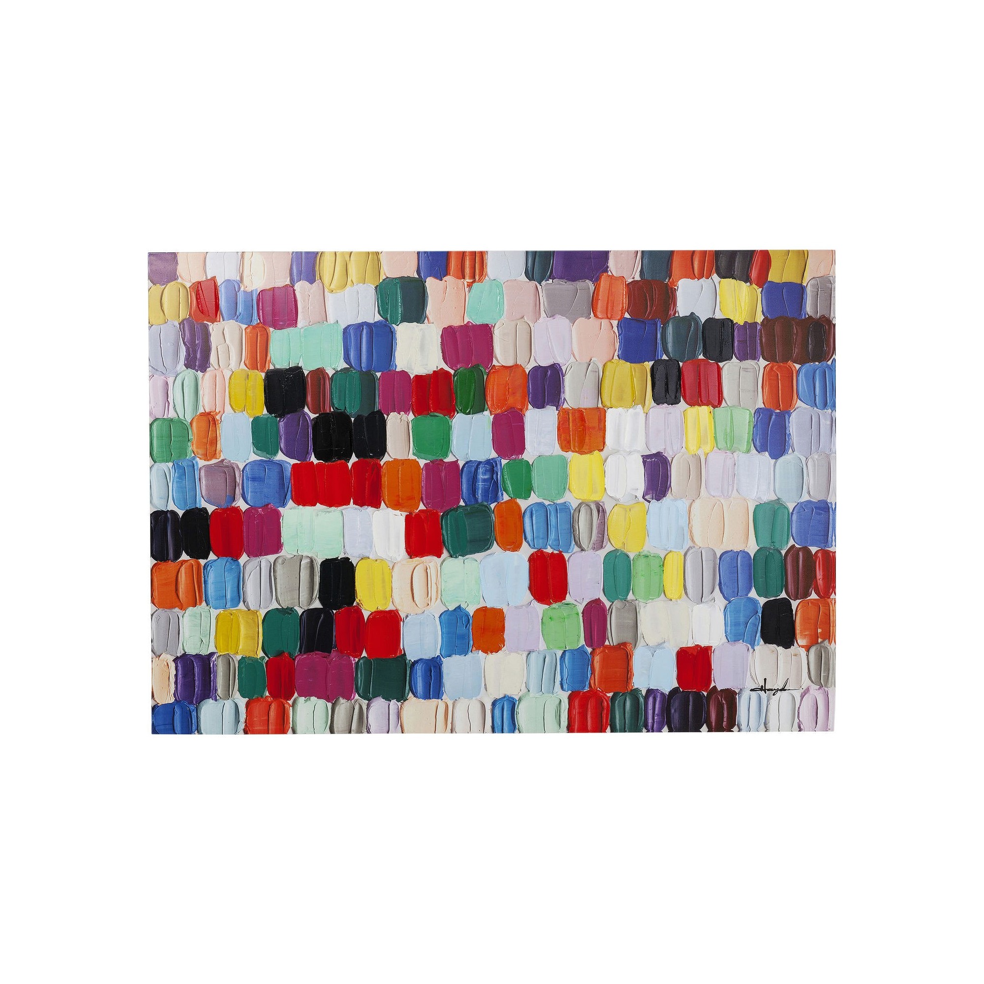 Tableau Touched Colorful Dots 200x140cm Kare Design