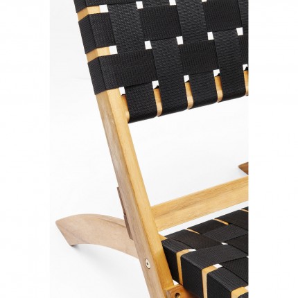 Chaise de jardin Ipanema noire Kare Design