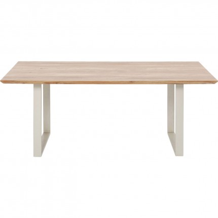 Table Symphony acacia argent 180x90cm Kare Design