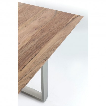 Table Symphony acacia argent 180x90cm Kare Design