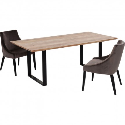 Table Symphony acacia noire 180x90cm Kare Design