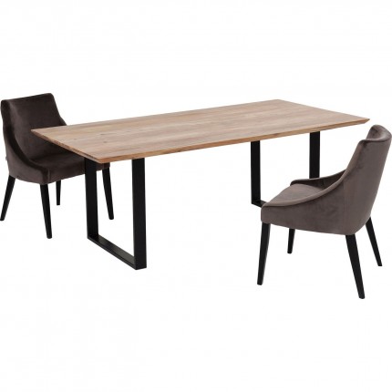 Table Symphony acacia noire 160x80cm Kare Design