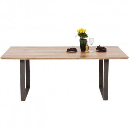 Table Symphony acacia acier 160x80cm Kare Design