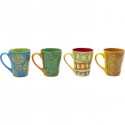 Mugs animaux de la savane set de 4 Kare Design