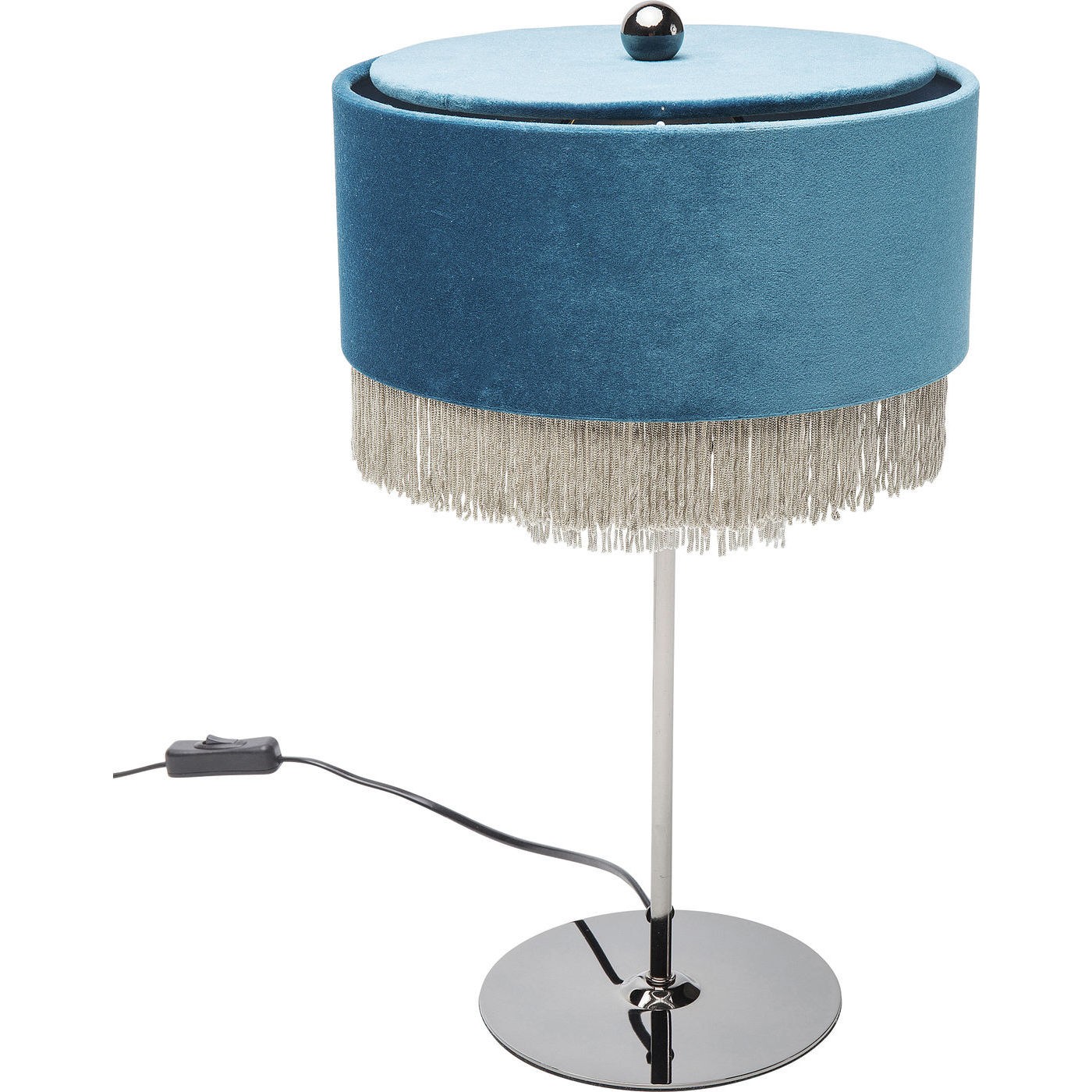 Lampe de table Tassel bleu pétrole Kare Design