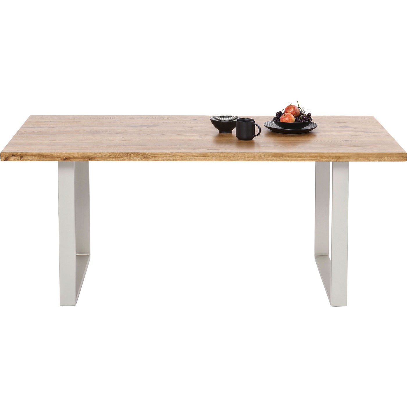 Table Jackie chêne argent 200x100cm Kare Design