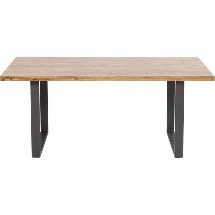 Table Jackie chêne acier 180x90cm Kare Design