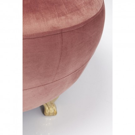 Fauteuil Lofty snake velours rose Kare Design