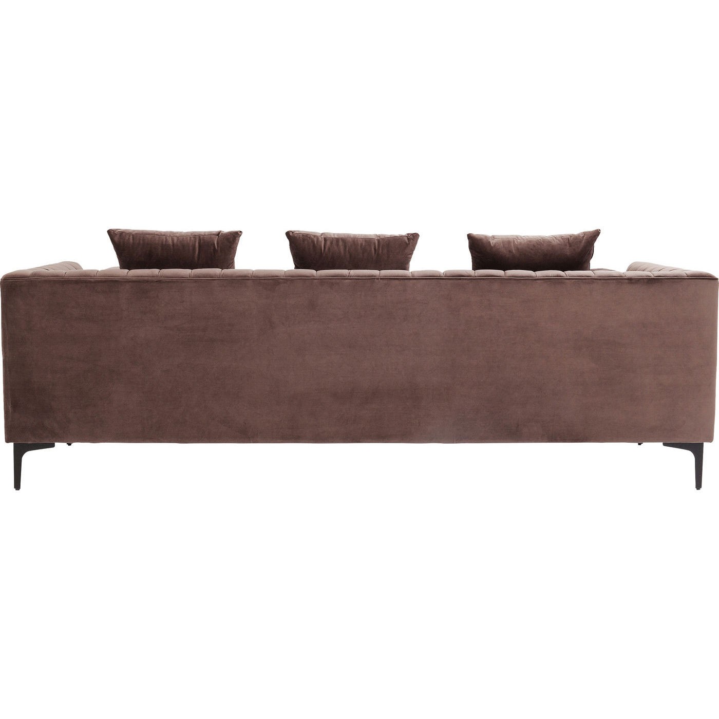 Canapé Variete 3 places velours marron Kare Design