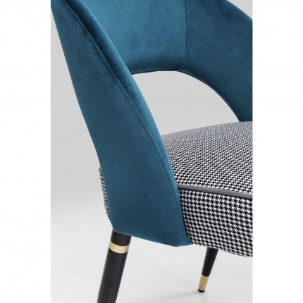 Chaise Samantha bleue Kare Design