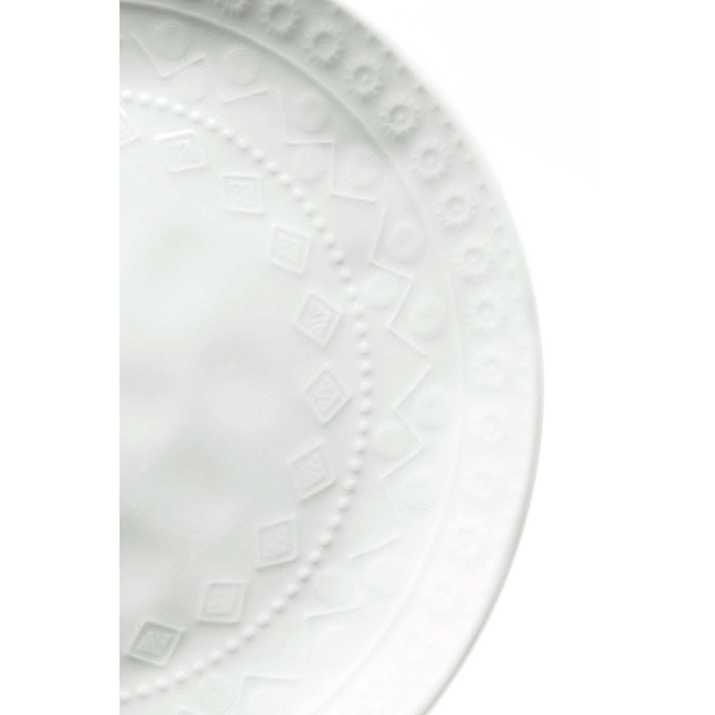 Assiettes Karma blanches 22cm set de 6 Kare Design