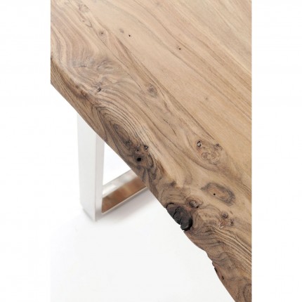 Table Harmony acacia chrome 180x90cm Kare Design
