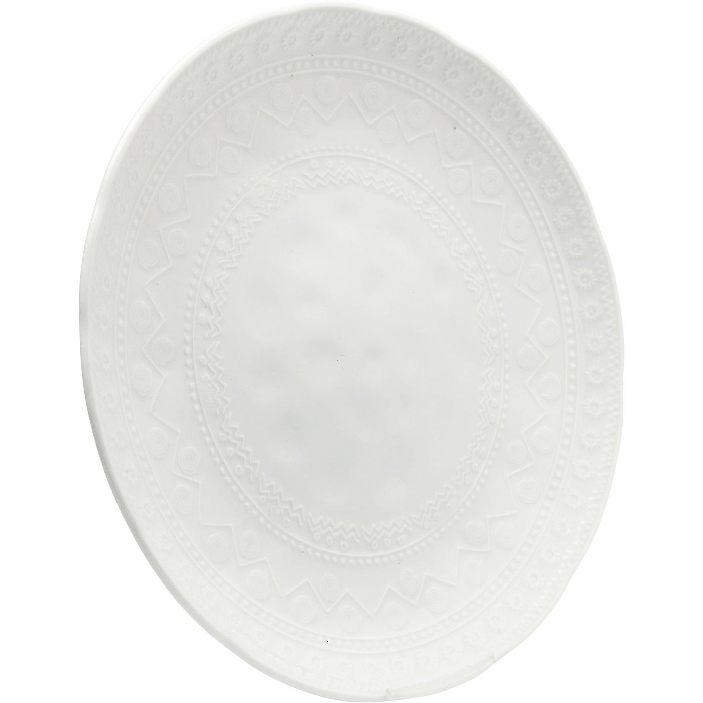 Assiettes Karma blanches 29cm set de 6 Kare Design