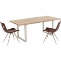 Table Harmony argent 180x90cm Kare Design