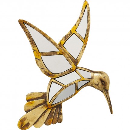 Déco murale miroir colibri 32cm Kare Design